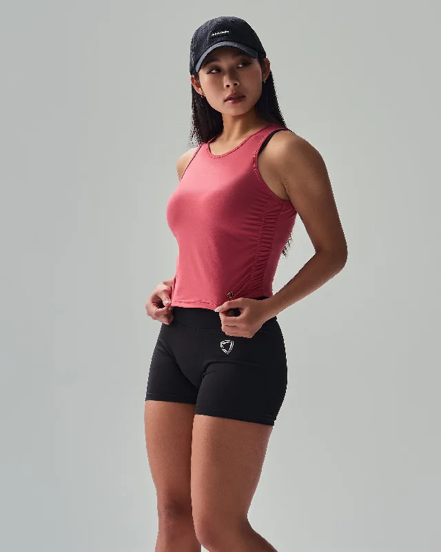 CSL Ruched Side Crop Tank Unique Women's Upcycled