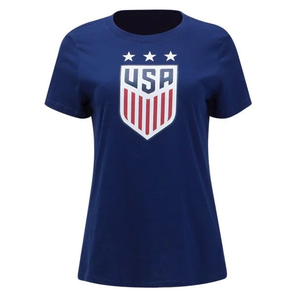 Nike USA Women's Crest Tee Sleek Women's Metallic