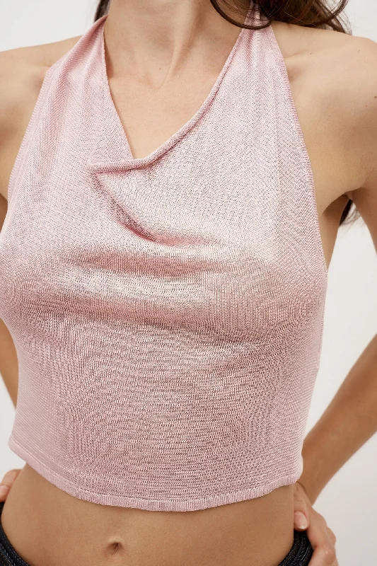 Cinnabar Ballet Pink Top Refined Women's Velvet