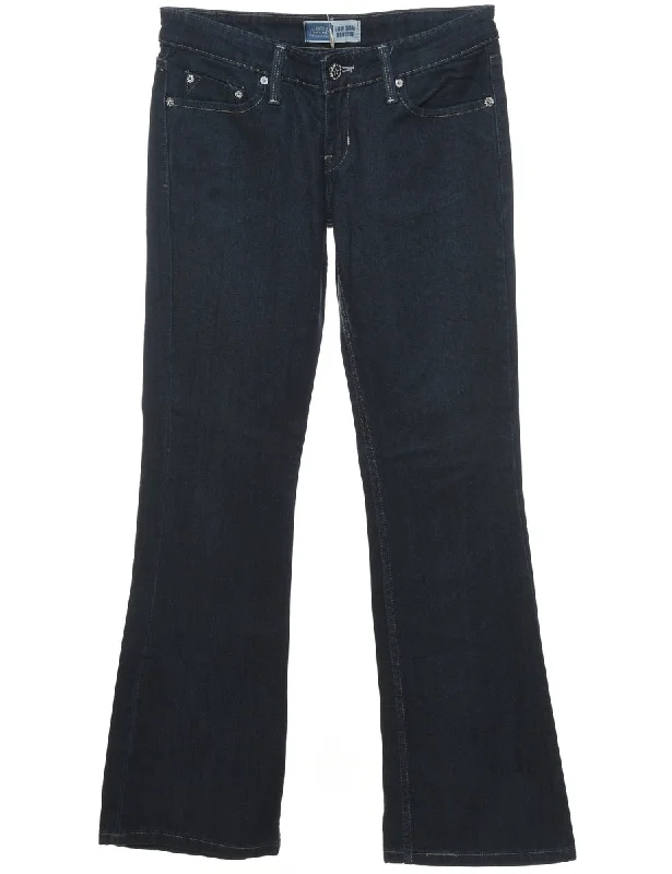 Boot Cut Dark Wash Low Rise Y2K Levi's Jeans - W30 L32 Sophisticated Women's Tailored