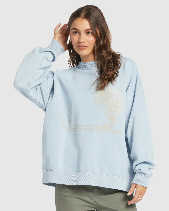 Womens Lineup Oversized Crew A Sweatshirt Hip Women's Urban