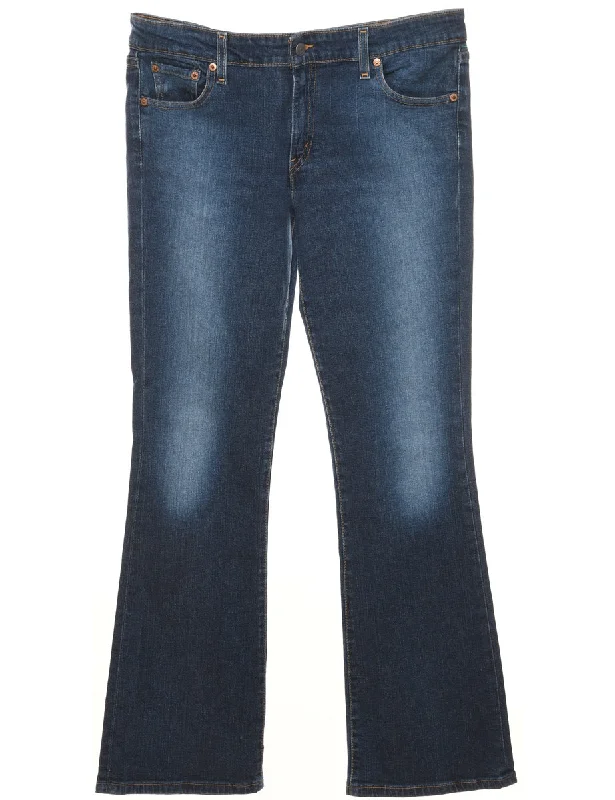Boot Cut Indigo Levi's Jeans - W34 L32 Feminine Women's Soft 
