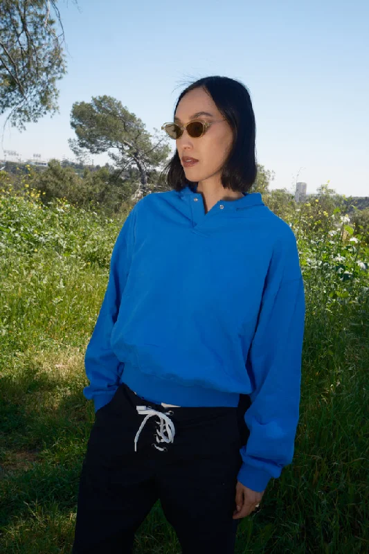 Noah Henley Sweatshirt - Royal Sustainable Organic