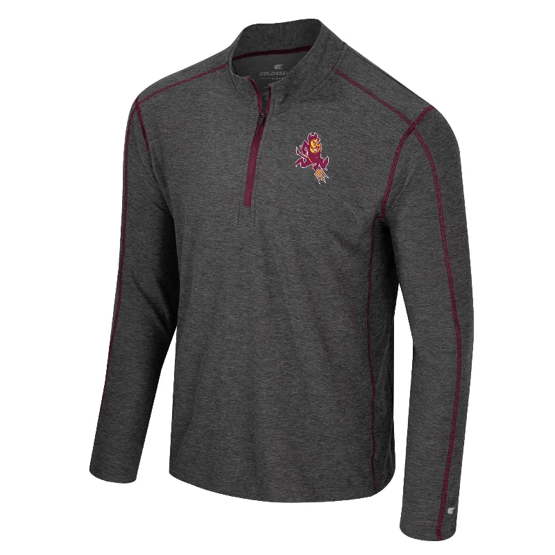 ASU Jacob 1/4 Zip Pullover GRY Unique Women's Upcycled