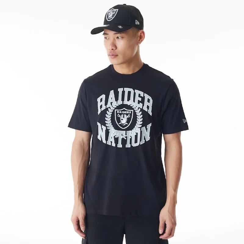 Las Vegas Raiders NFL Laurel Graphic Black T-Shirt purpose