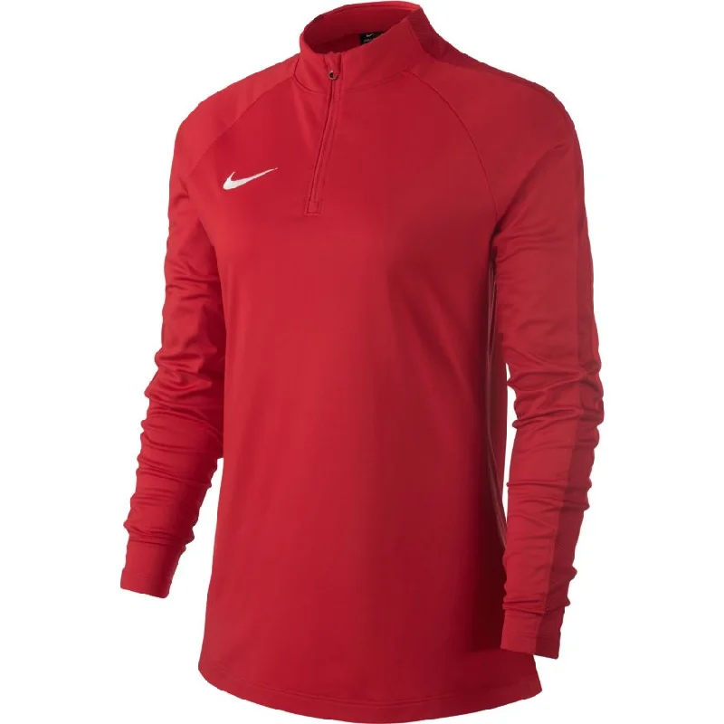 NIKE WOMEN'S DRY ACADEMY 18 TOP-RED Modern Women's Tech