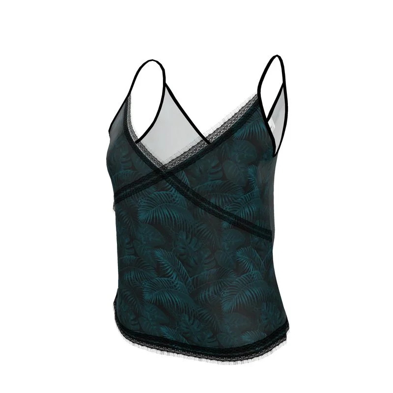 Silk Cami - Peacock Dark Botanicals Collection