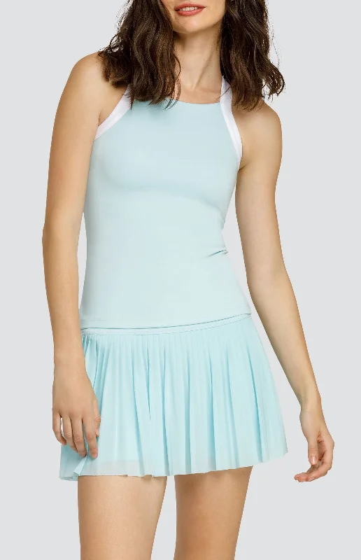 Zoraya Tank - Blue Glow Sleek Women's Metallic