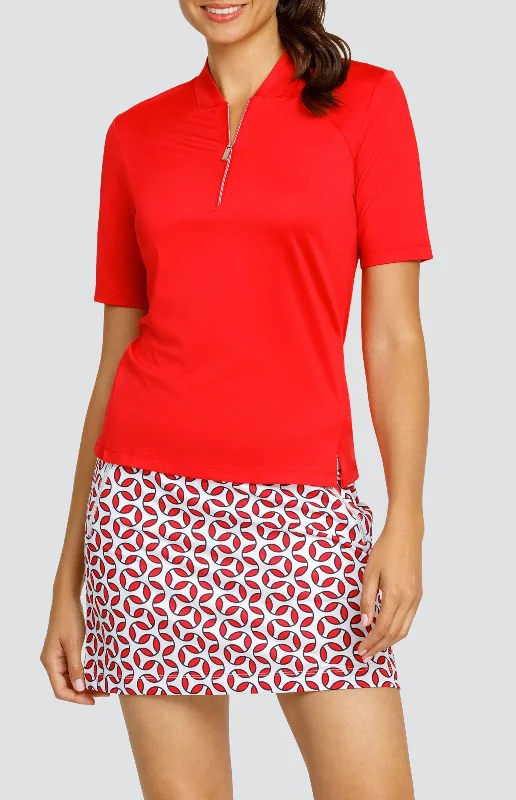 Posie Top - Dahlia Red Bold Women's Statement