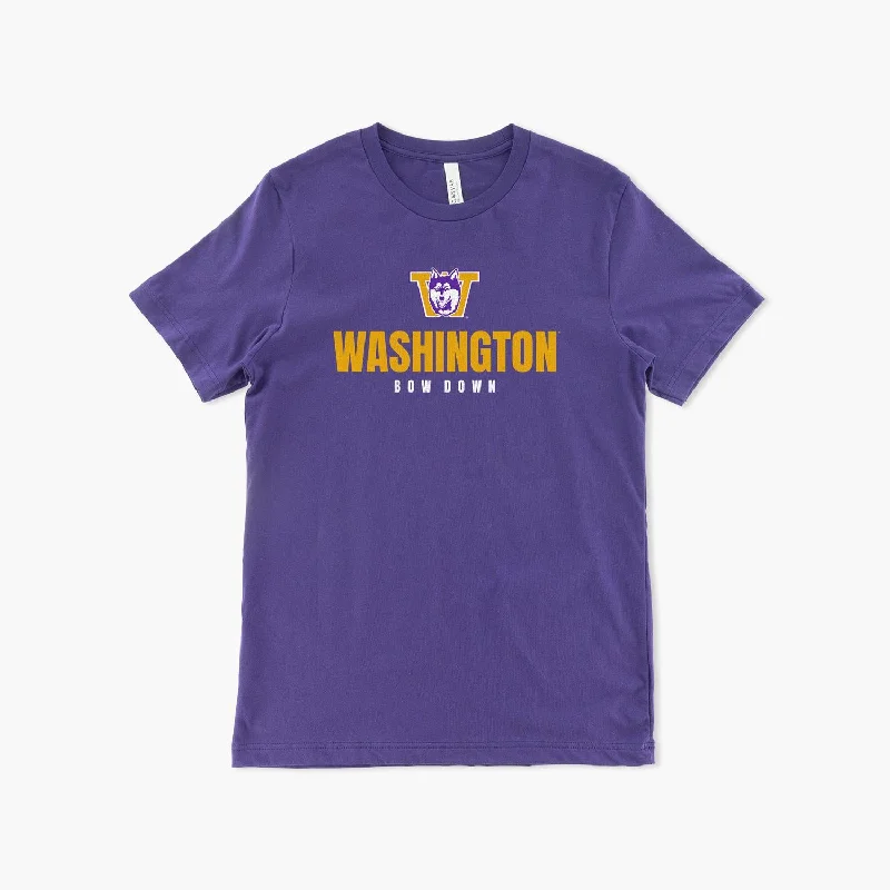 Washington Huskies Retro Dawgs Statement T-Shirt Traditional Women's Wool