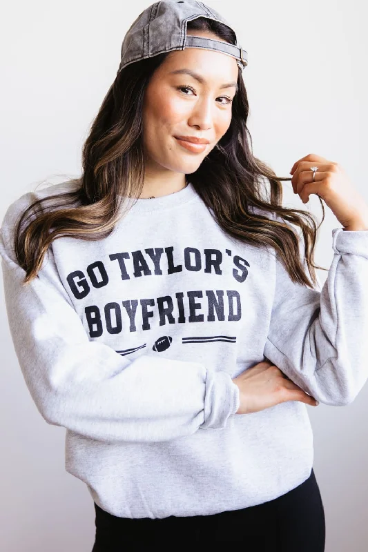 Go Taylor’s Boyfriend Fleece Sweatshirt for Women in Ash Grey | SS-BOYFRIEND-ASH Sporty Women's Athleisure Go Taylor’s Boyfriend Fleece Sweatshirt for Women in Ash Grey | SS-BOYFRIEND-ASH Sporty Women's Athleisure