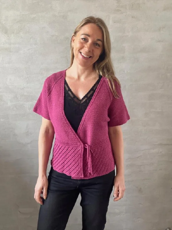 Lido wrap cardigan by Hanne Falkenberg, knitting pattern