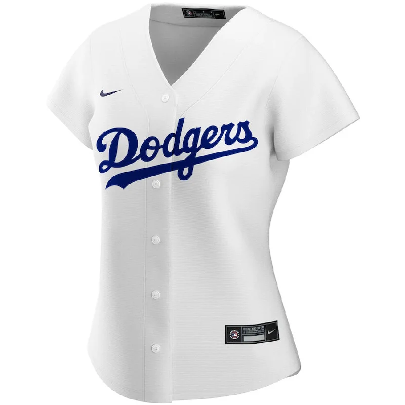 Nike Women's Los Angeles Dodgers Home Replica Team Jersey-White French