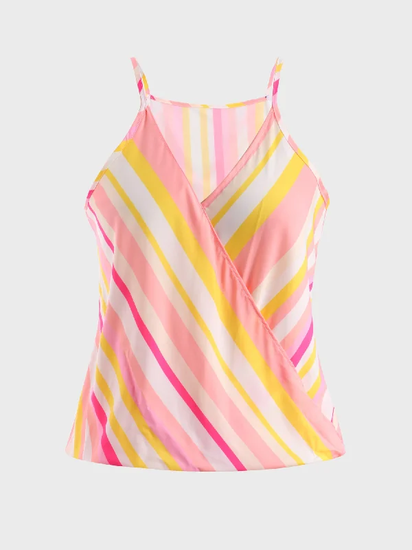 Midsize Bright Colorblock Strips Camisole Vacation