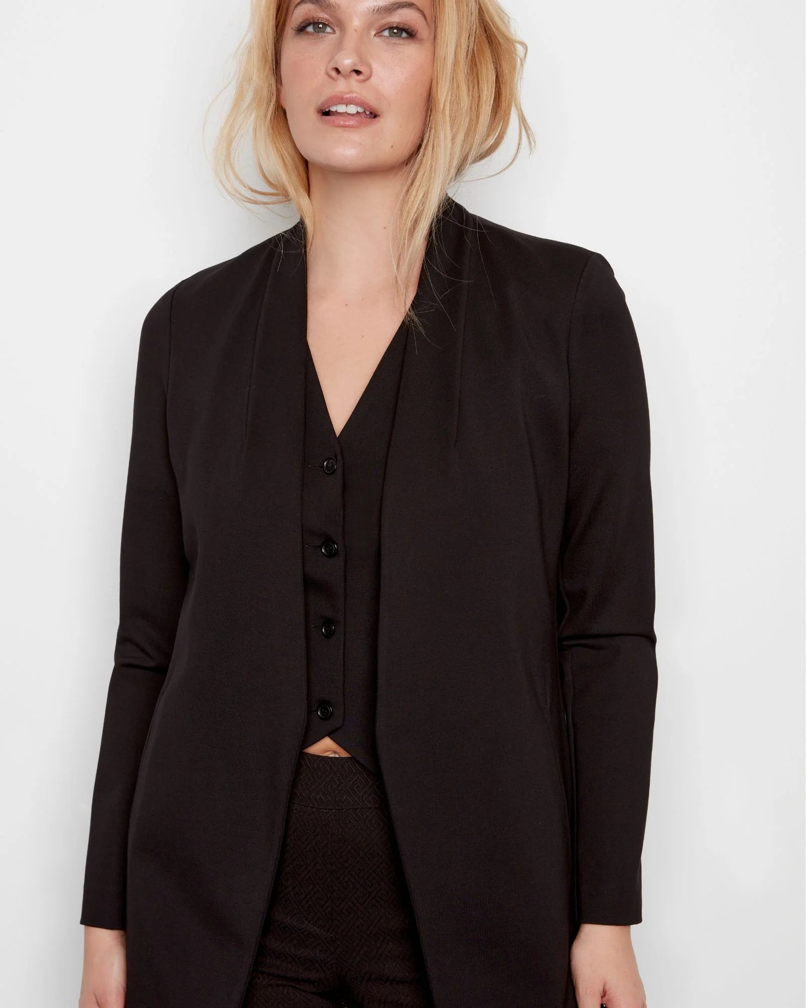 Nevada Ponte Blazer Relaxed Women's Beachy