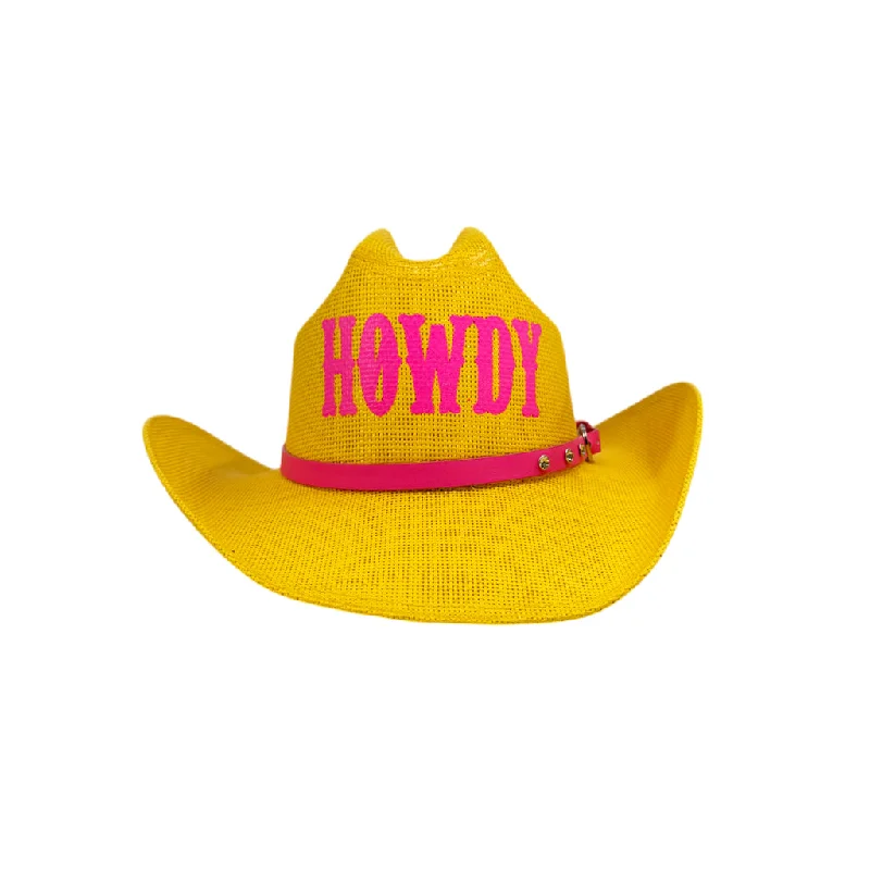CH-1043- HOWDY YELLOW/PINK Country