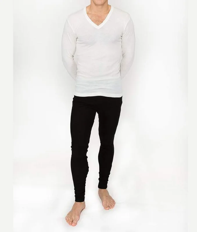 Thermerino V-Neck, Unisex Long Sleeve Base Layer Sharp Women's Italian