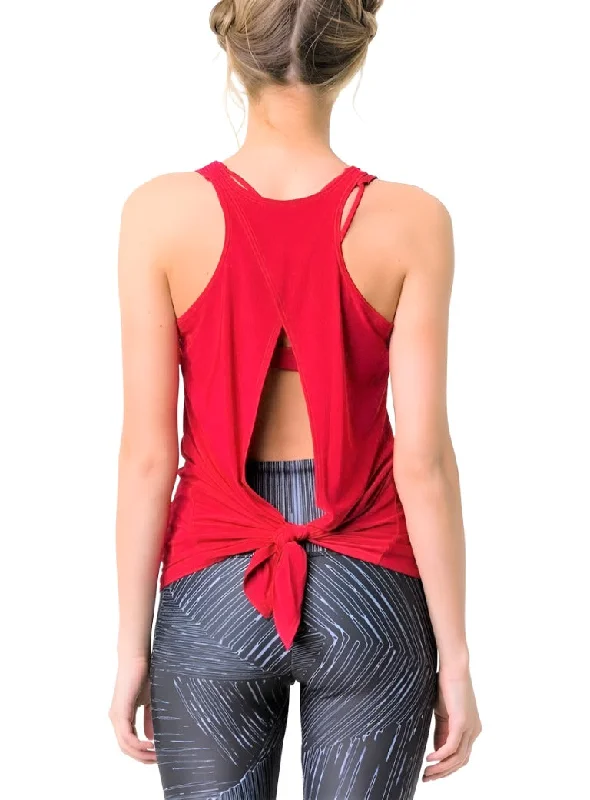 Onzie Hot Yoga 3109 Tie Back Tank One Size British Gentlewoman Style