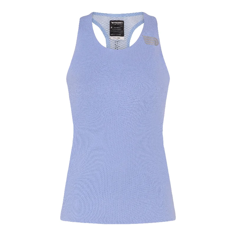 Pressio Women’s Run Elite Singlet - CBL/SLV Hip Women's Retro