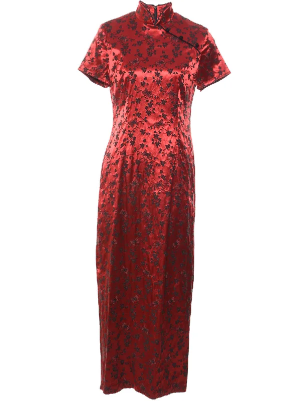 Brocade Evening Dress - M Practical Women's Multi - 