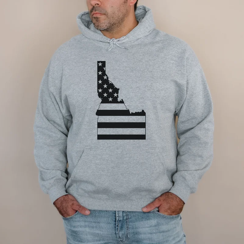 Idaho American Flag Sweatshirt - Idahoan Flag Hoodie *UNISEX FIT*