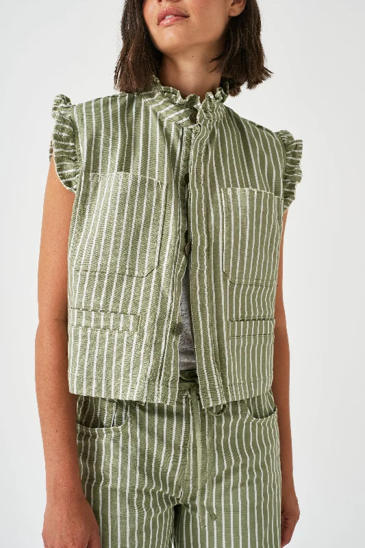 Vintage Moss Wide Stripe