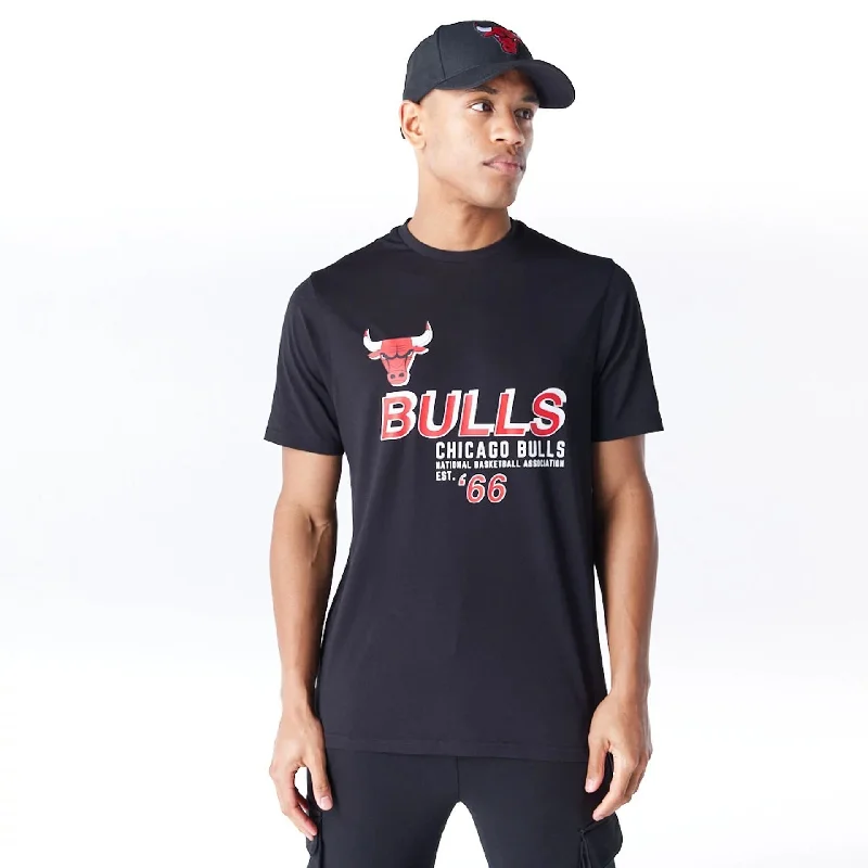 Chicago Bulls NBA Graphic Black T-Shirt Relaxed Women's 