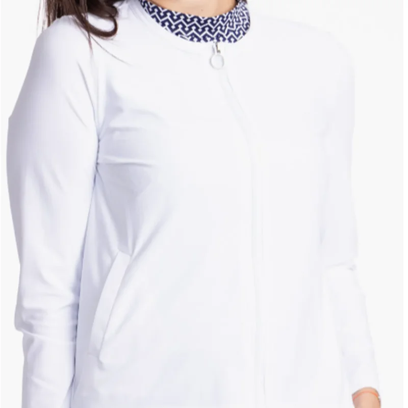 Kinona Party Cardi - White Stylish Women's Tropical 