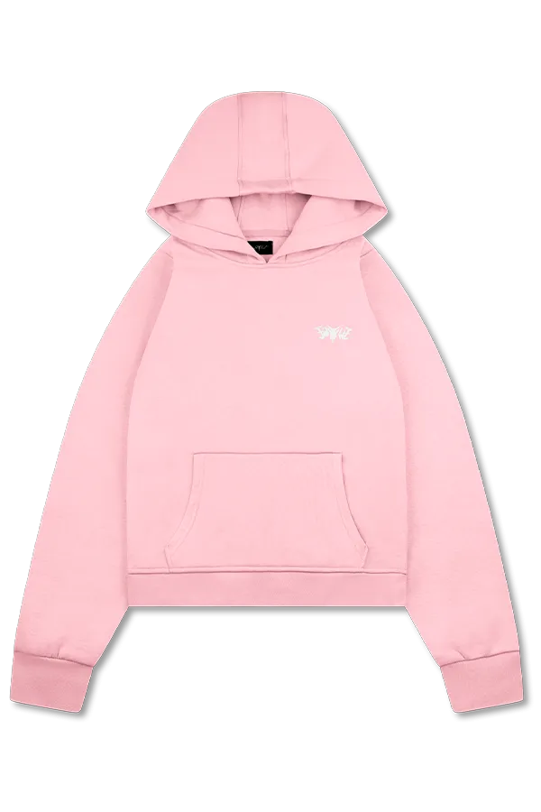 BASIC HOODIE PINK Unique Women's Upcycled
