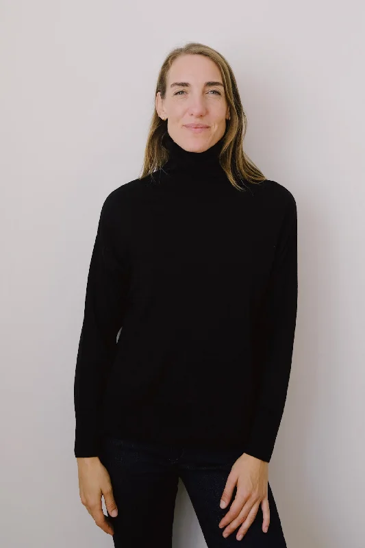 merino sweater - petra - black