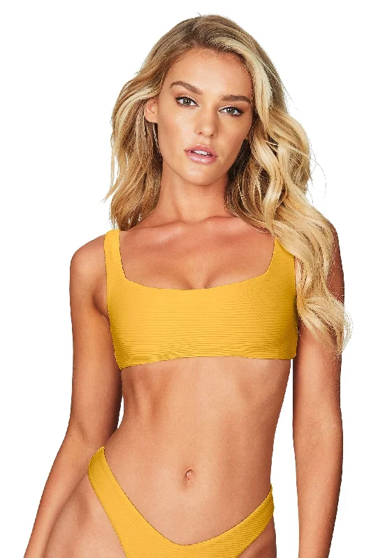 SAVANNAH RIB SQUARE NECK BRA