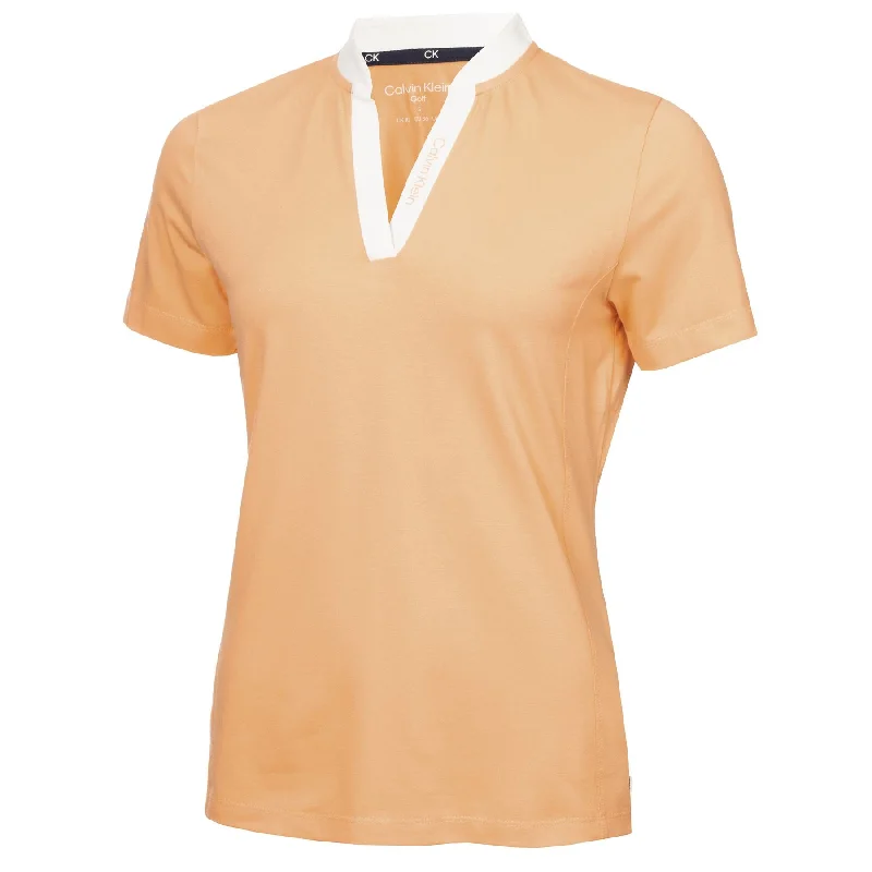 Womens Dayton Cotton Blend Polo Peach Cobbler - SS24 Adventure
