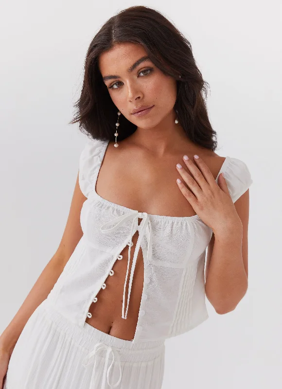 Xanthe Bustier Top - Ivory Mist Confident Women's Power