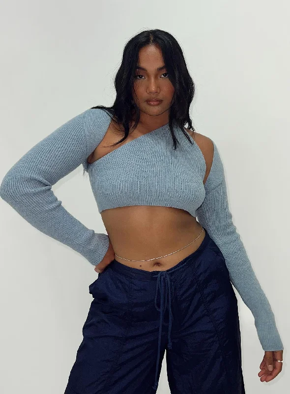 Natalee Sweater Blue Classic Women's Pin - striped