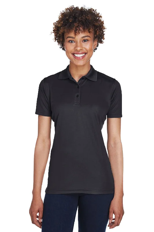 UltraClub Womens Cool & Dry Moisture Wicking Short Sleeve Polo Shirt - Black Classic Women's Tweed UltraClub Womens Cool & Dry Moisture Wicking Short Sleeve Polo Shirt - Black Classic Women's Tweed