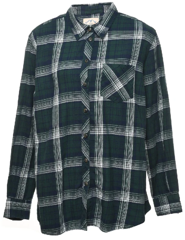 Blue Mountain Checked Shirt - XL Artistic Women's Avant - 