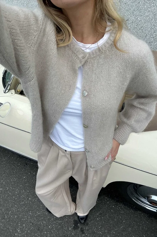 BYIC - Idaic Cardigan - beige Beige British Gentlewoman Style