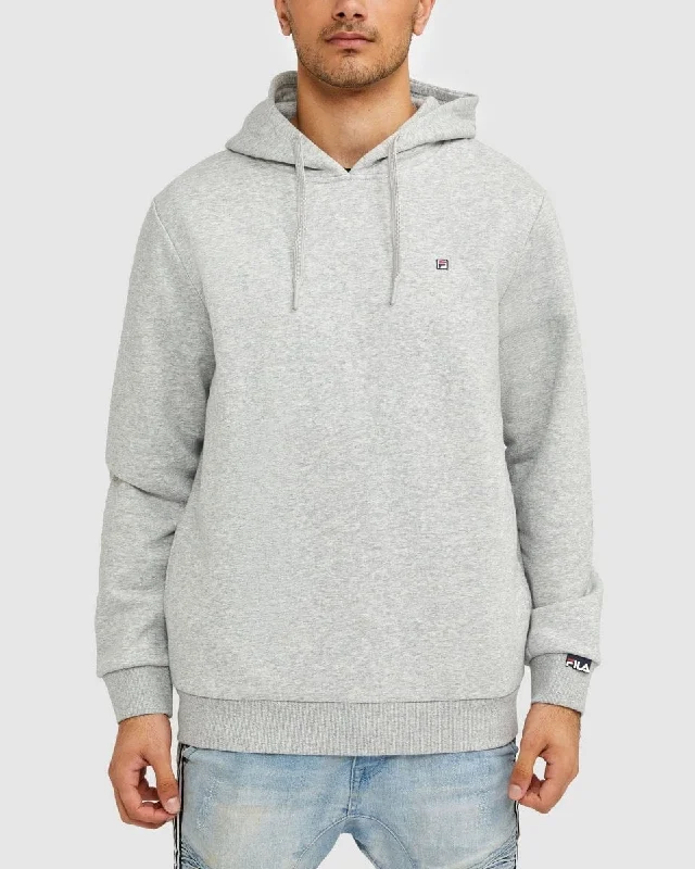 FILA UNISEX UNI BADGE SILVER MARLE HOODIE Feminine Women's Soft 