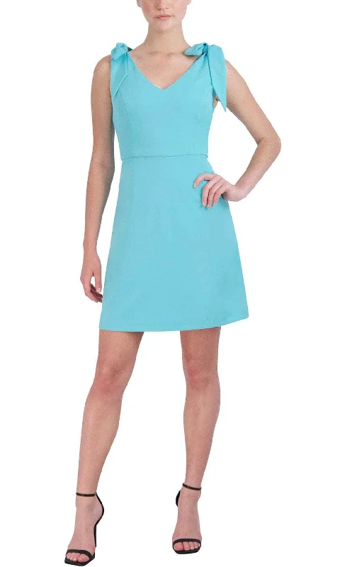 BCBG Generation GT02D11 - Tie Sleeve Sheath Short Dress Relaxed Women's Beachy