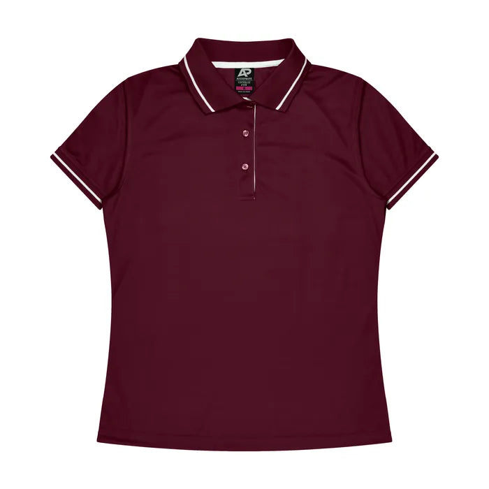 Maroon/White