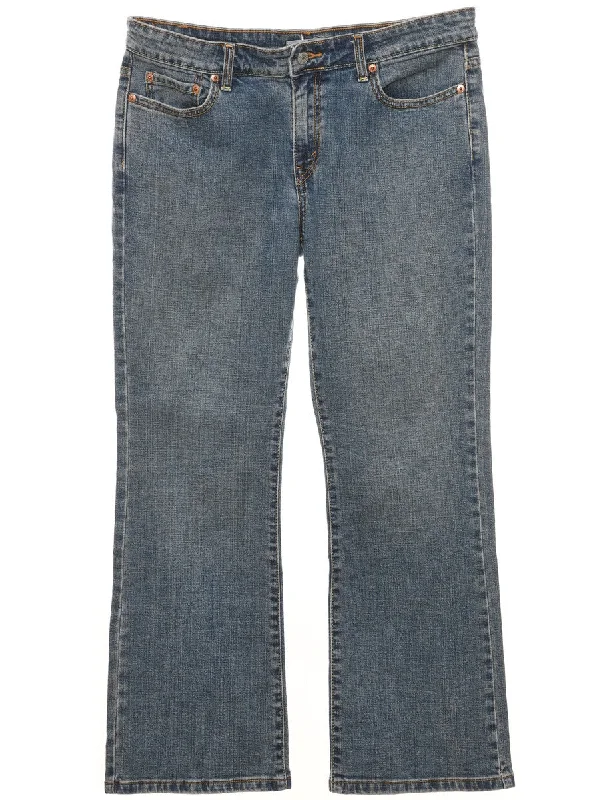 Boot Cut Levi's Stone Wash Jeans - W34 L30 Vintage Women's 1970S 