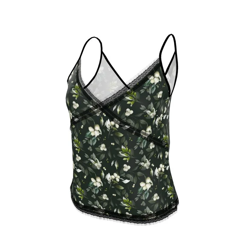 Silk Cami - Christmas Mistletoe Botanicals Collection