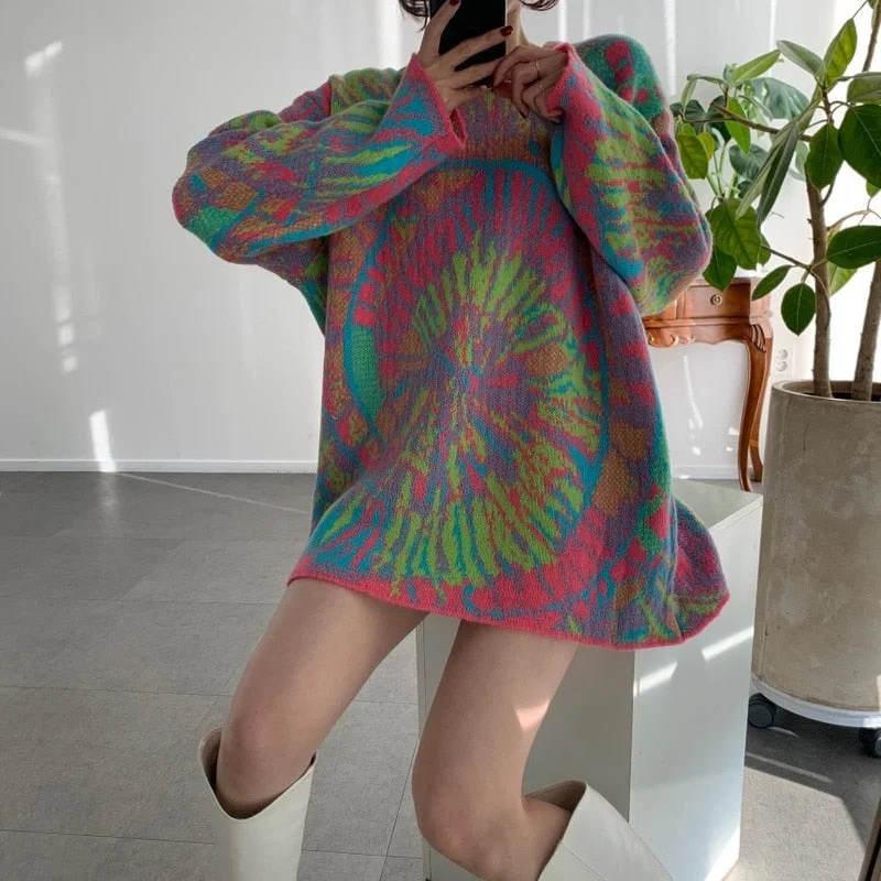 Oversized Tie Dye Sweater