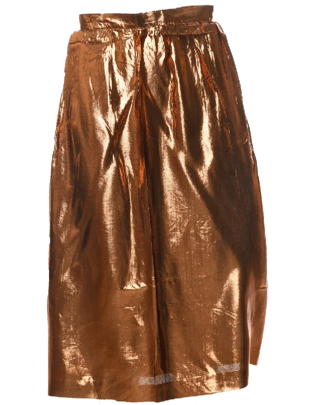 Bronze Midi Skirt - S Monochromatic All - in - one