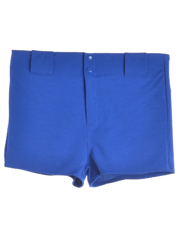 Blue Baseball Shorts Women