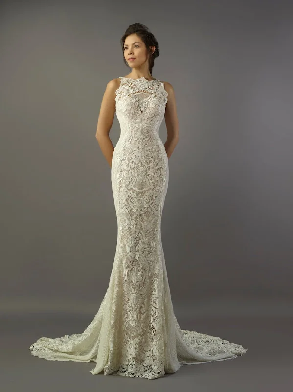 Online Wedding Dress - Gemmy Malouf #B1224 European