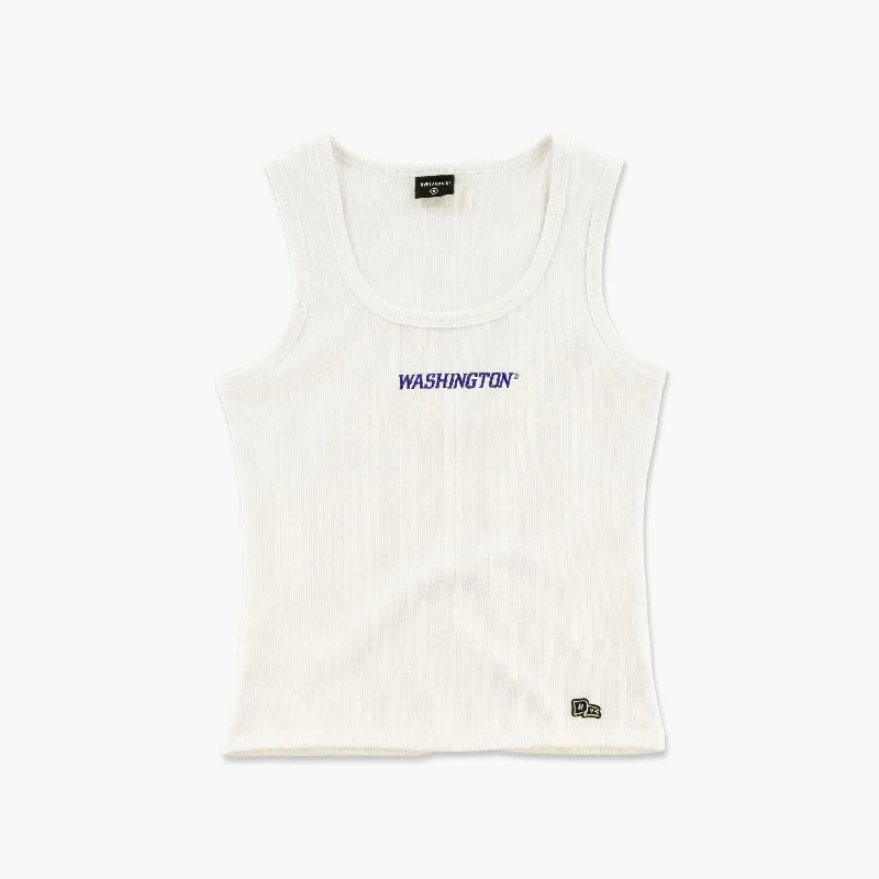 Washington Huskies Women's White MVP Tanktop Australian Beach