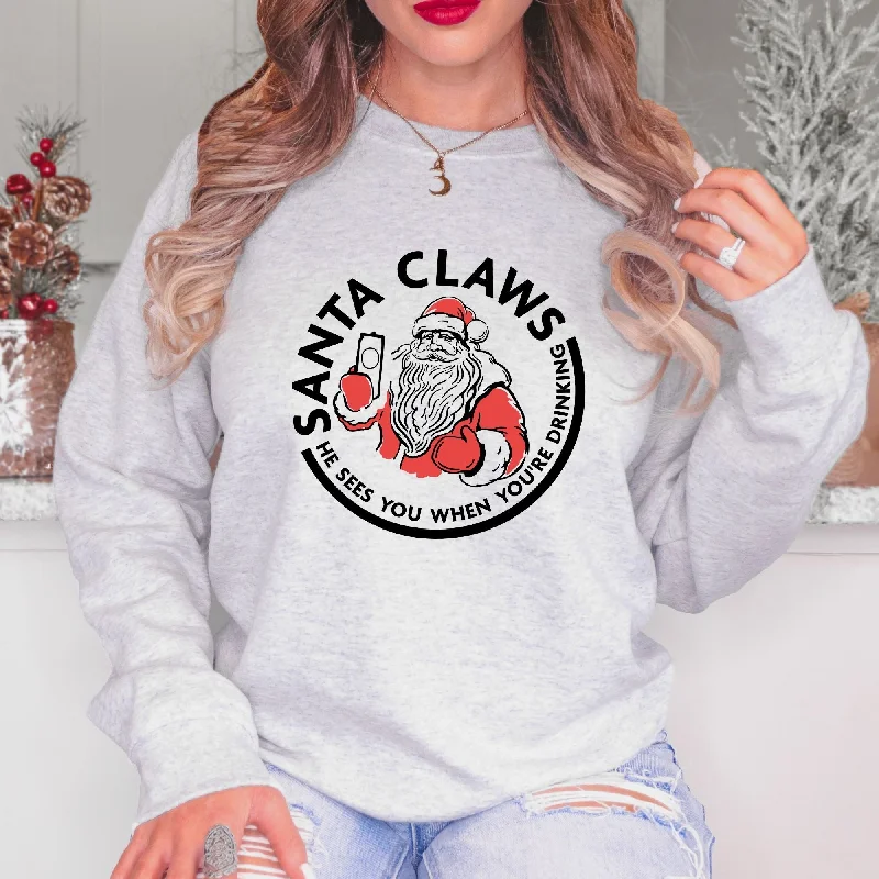 Funny Holiday Drinking Crewneck Sweatshirt Christmas Season Hoodie *UNISEX FIT*