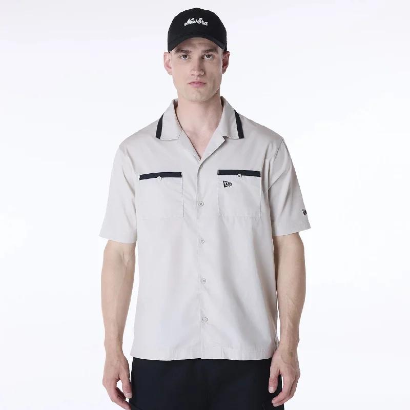 New Era Revere Cream Short Sleeve Shirt