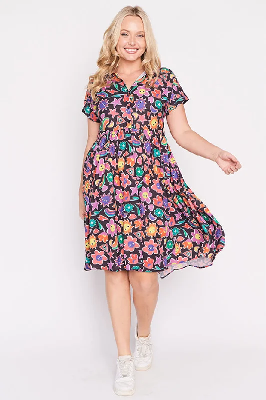 Frankie Upsy Daisy Dress Relaxed Women's 